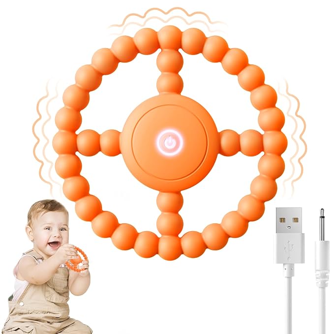 Vibrating Sensory Teething Toys, Baby Toys 6-18 Months, Autism Support & Oral by Unknown