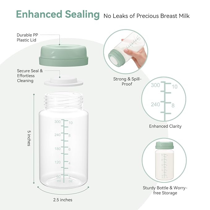 10oz Breastmilk Storage Bottle for Momcozy Milk Cooler 22oz, Breast Milk Cooler - Image 6