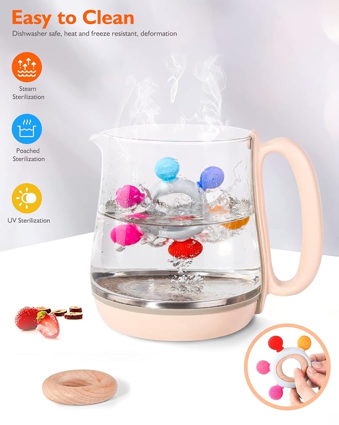 akolik Baby Teething Toys, Teething Relief Toy, BPA Free Baby Chew Toys Infant - Image 4