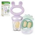 Haakaa Baby Fruit Food Feeder & Mini Freezer Nibble Tray Combo, Breastmilk by haakaa