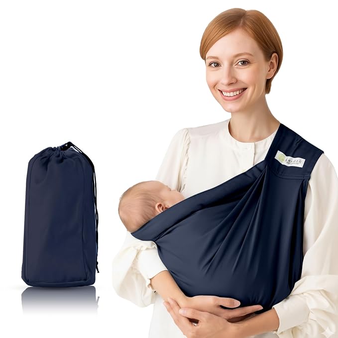 Baby Sling Carrier for Newborn to Toddler, Cozy Wearing Baby Wrap Carrier by ExploreMore