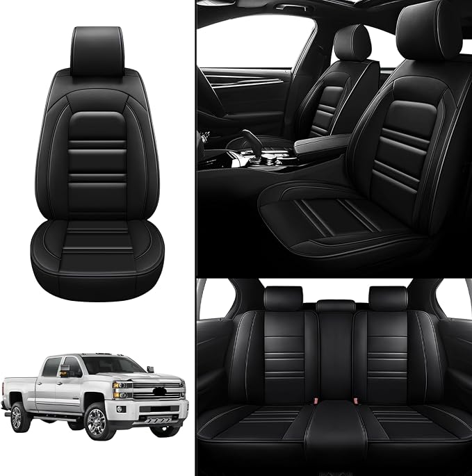 Seat Covers for Chevy Silverado 2007-2025 | 5-Seats Leather Seat Covers - Image 2