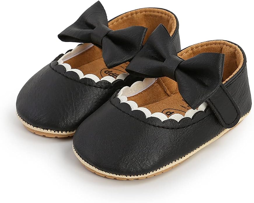 COSANKIM Baby Girls Mary Jane Flats Shoes Anti-Slip Rubber Sole Infant Toddler - Image 3