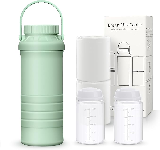 22oz Portable Breastmilk Cooler Bottle, Stainless Steel Breast Milk Chiller by Unknown