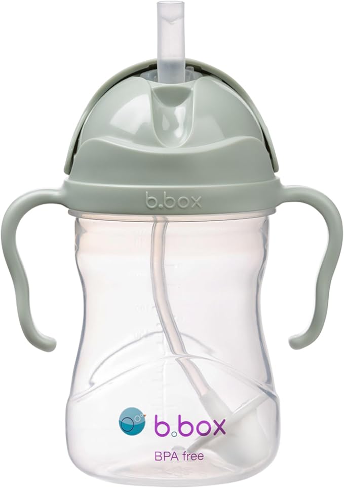 b.box Sippy Cup with Weighted Straw, Leak & Spill Proof, Easy Grip, BPA Free by bbox