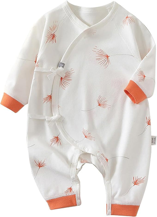 100% Organic Cotton Soft 0-6 Months Unisex Footless Newborn Baby Sleepers by Cherie+Kids
