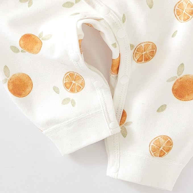 100% Organic Cotton Soft 0-6 Months Unisex Footless Newborn Baby Sleepers - Image 7