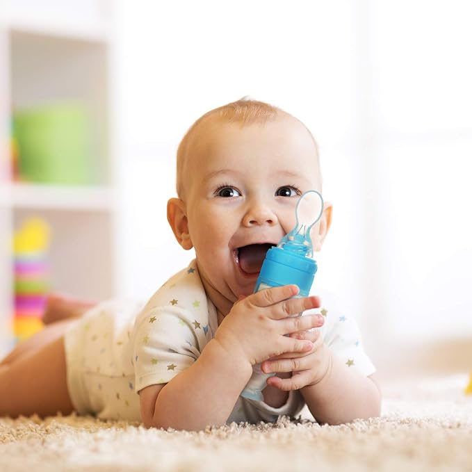2 Pieces Silicone Baby Spoons Baby Feeding Spoon - Image 5