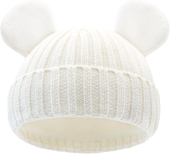 Toddler Boy Winter Beanie Baby Knit Hat Warm Girl Beanies Newborn Cute Hats by RUIKUNA