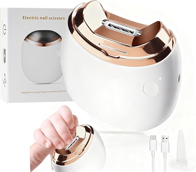 Electric Nail Clipper, Automatic Nail Clipper, 2-Speed Adjustable, USB by RIRC