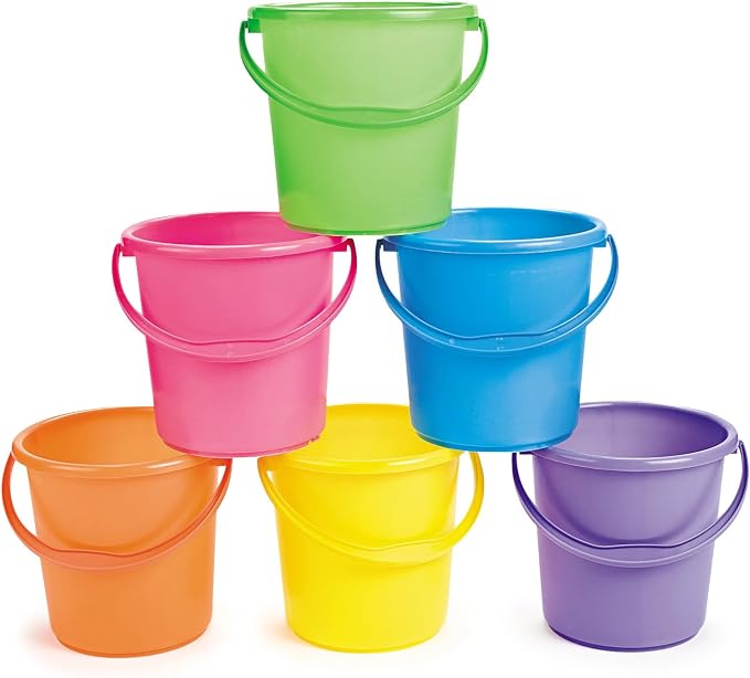 Fun Express Sand Buckets for Kids 12 Pack - Image 6