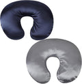 Satin Nursing Pillow Cover Set 2 Pack Ultra Soft Silk Compatible by Unknown