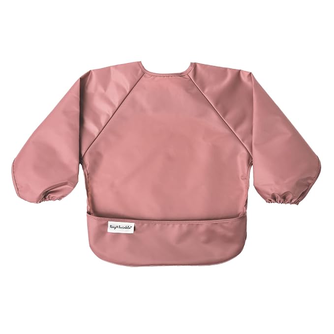 Tiny Twinkle Long Sleeve Bib for Babies & Toddlers – 2 Pack Waterproof Smock - Image 8