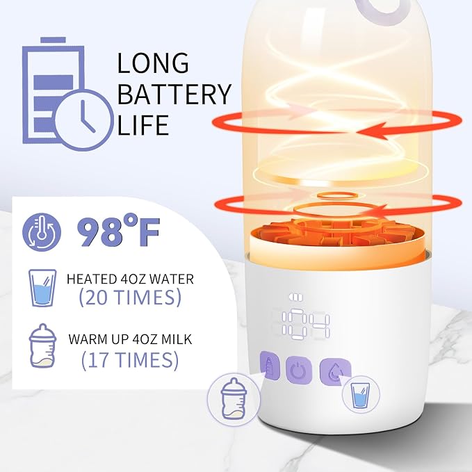 Portable Bottle Warmer for Travel: Large 12oz Capacity - Image 3