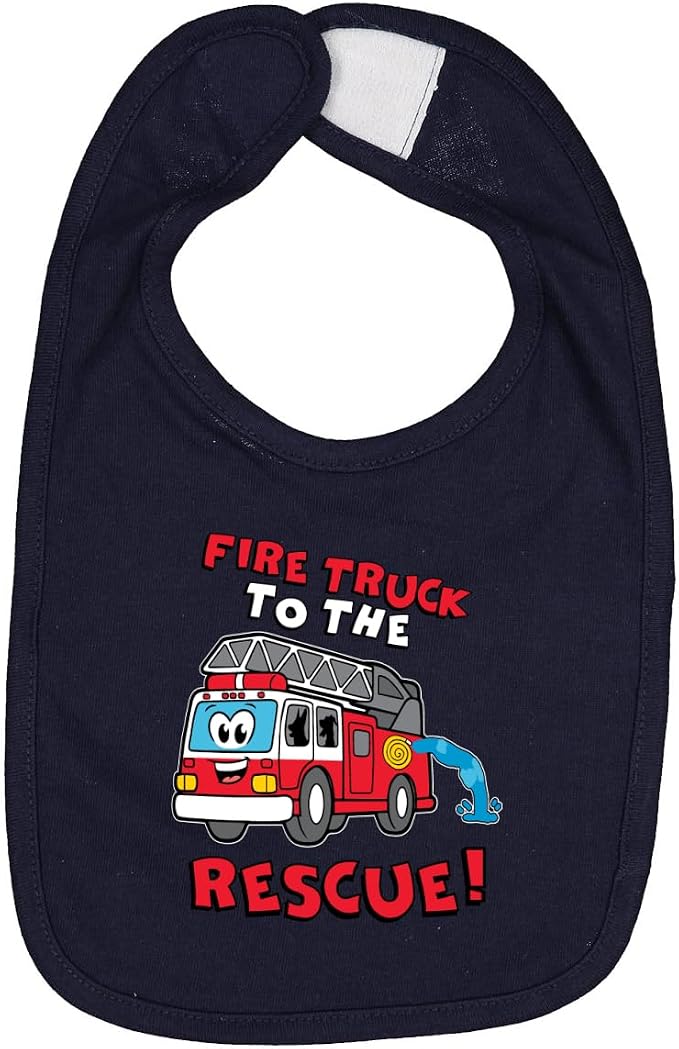 Wild Bobby Fire Truck to the Rescue Funny Cute Humor Infant Premium Jersey Baby by WildBobby