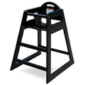Wooden High Chair for Baby & Toddler – Restaurant-Style Stackable HighChair by LA+Baby+