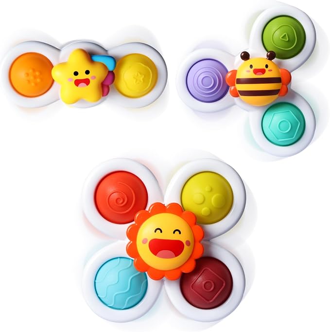 ALASOU 3PCS Pop Suction Cup Spinner Toys by ALASOUdedicatedforbabies