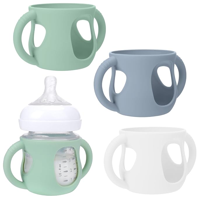 BUSOHA 3 Pack Silicone Sleeves for Avent Baby Bottles by BUSOHA