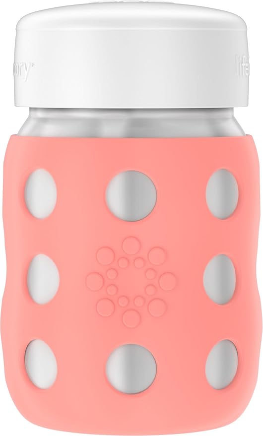 Lifefactory 8-Ounce Stainless-Steel Vacuum-Insulated Wide-Neck Baby Bottle by Lifefactory