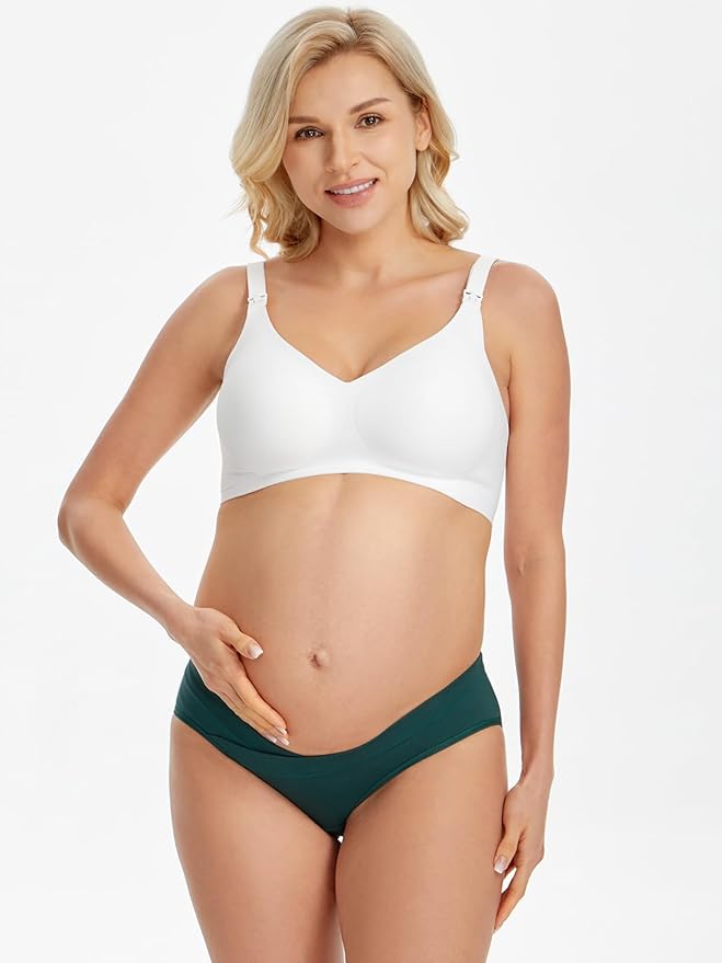 Angelhood 6 Pack Womens Cotton Maternity Underwear, Healthy Maternity Pregnancy - Image 2