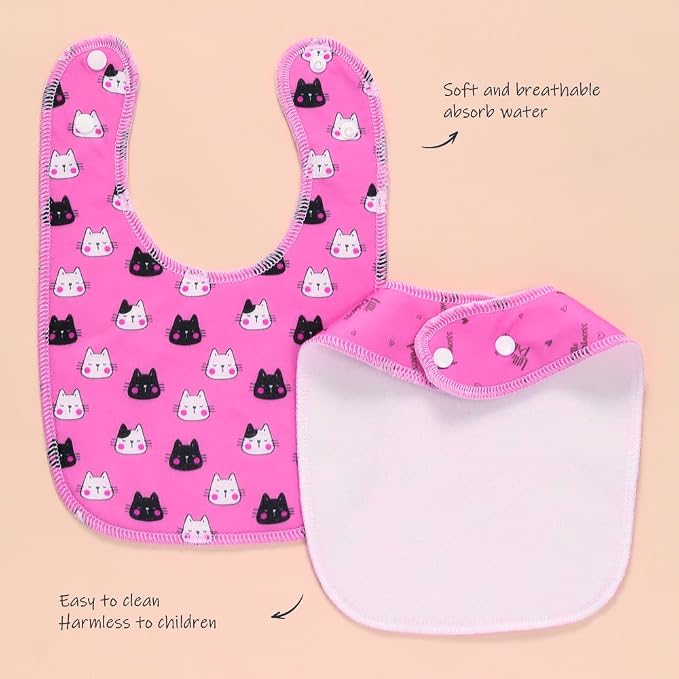 8 Pack Baby Bibs Unisex Adjustable - Image 3