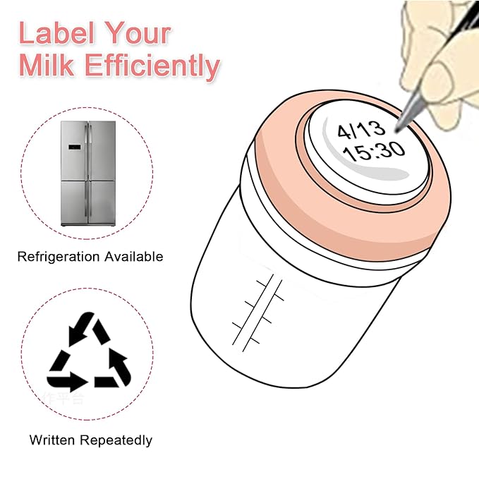 COMI Wide Neck Glass Breastmilk Collection n Storage Bottle, 6oz - Image 5