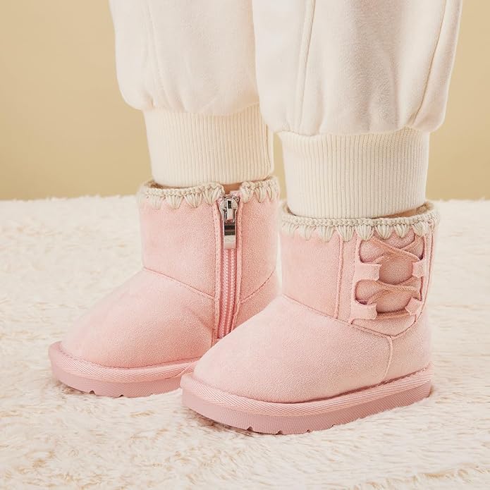 BMCiTYBM Girls Boys Snow Boots Warm Winter Fur Lined Baby Shoes - Image 2