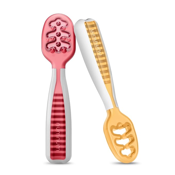 NumNum Baby Spoons Set, Baby Essentials Pre-Spoon GOOtensils by NumNum