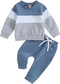 Kupretty Toddler Baby Boy Fall Winter Clothes Color Block Long Sleeve by Kupretty