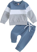 Kupretty Toddler Baby Boy Fall Winter Clothes Color Block Long Sleeve by Kupretty