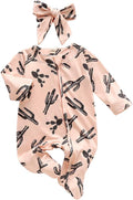 CIYCUIT Baby Girls Cactus Footies Newborn Zip Up Onesie Romper by CIYCUIT