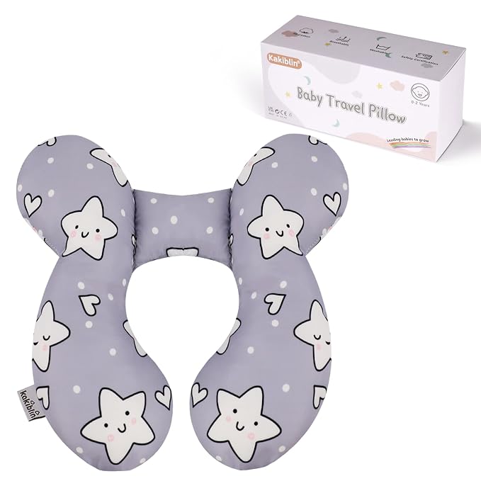 KAKIBLIN Baby Neck Pillow, Upgraded Baby Support Pillow, Head Pillow, Travel by KAKIBLIN