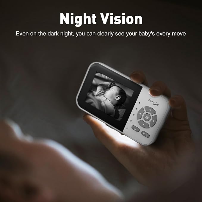 Upgrade Video Baby Monitor, WiFi Baby Camera, 2.8" Display and App Control - Image 5