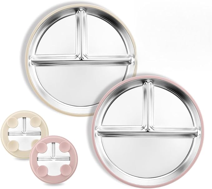 Stainless Steel Baby Plate by Bakpoco