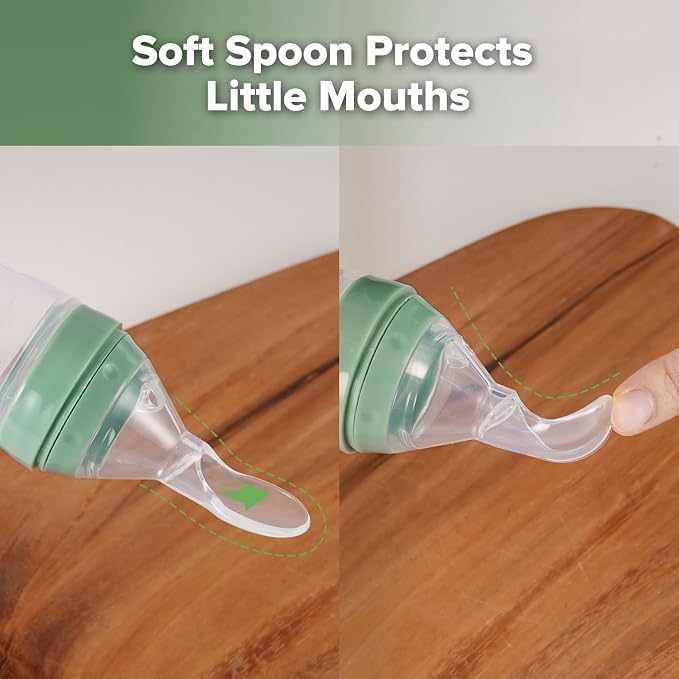Haakaa Silicone Baby Food Dispensing Spoon Feeder 4oz - Image 3