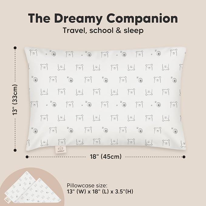 Toddler Pillow with Pillowcase - Image 3