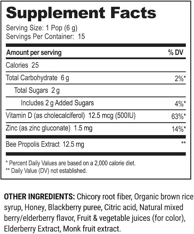 Beekeeper's Naturals Kids Throat Soothing Lollipops, Mixed Berry & Elderberry - Image 8