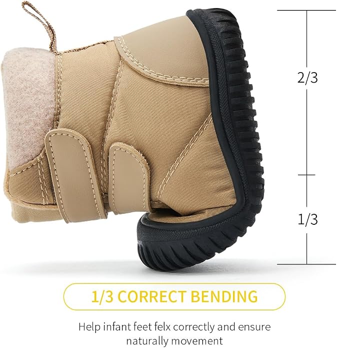 BMCiTYBM Toddler Baby Winter Snow Boots Boy Girl Faux Fur Warm Non Slip First - Image 4