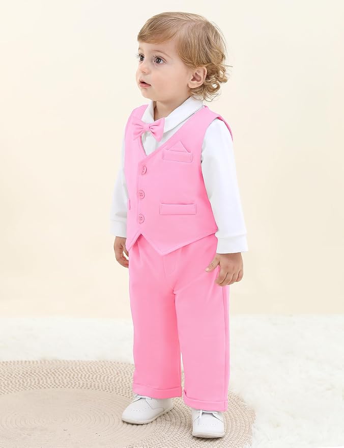 A&J DESIGN Baby Boy Suits Clothes Infant Toddler Formal Gentleman Outfits - Image 3