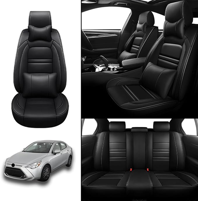 Car Seat Covers for Toyota Yaris 2007-2020 | 5-Seats Seat Covers, Waterproof - Image 2