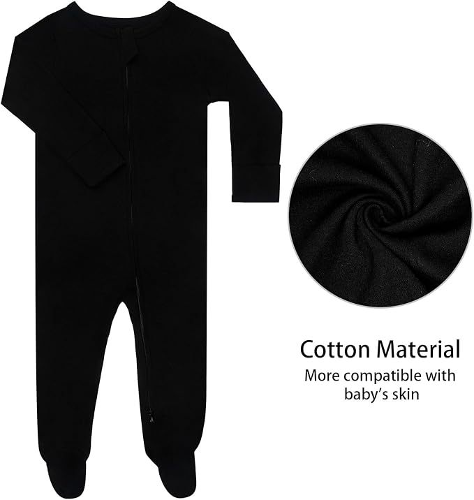 GUISBY Long Sleeve Baby Footed Pajamas - Image 4