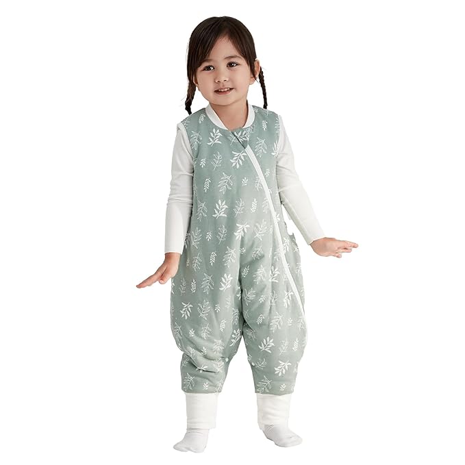 Duomiaomiao 2.5 TOG Toddler Sleep Sack 24-36 Months 100% Cotton Winter Side by DuoMiaoMiao