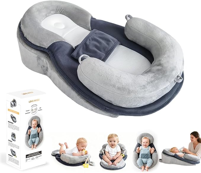 Baby Feeding Pillow, Anti Overflow Breastfeeding Pillow, Tummy Time Mat & Baby by Unknown