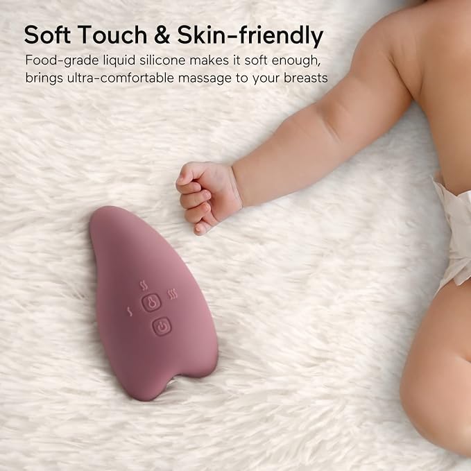 Momcozy Warming Lactation Massager 2-in-1, Soft Breast Massager - Image 4