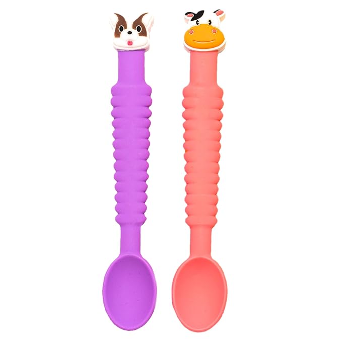3-in-1 Silicone Baby Spoon Self Feeding 6+ Months - Image 9