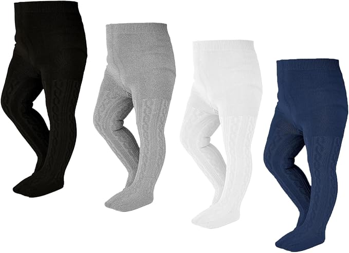 EPEIUS Baby Girl Tights Thick Cable Knit Leggings Stockings Cotton Pantyhose by EPEIUS