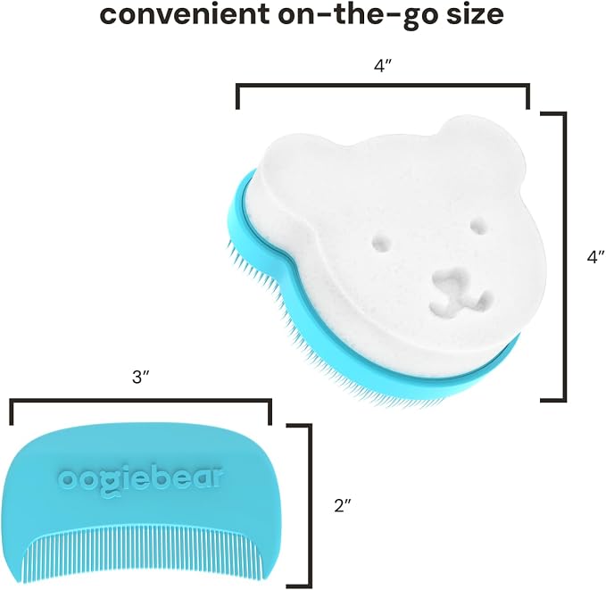 oogiebear Cradle Cap Brush Kit for Babies – Gentle and Safe Scalp Massage Care - Image 6