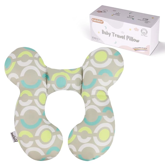 KAKIBLIN Baby Travel Pillow, Baby Neck Pillow Babies Head Support by KAKIBLIN