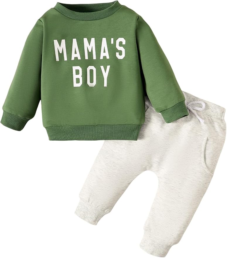 Toddler Baby Boy Fall Winter Clothes Crewneck Long Sleeve Sweatshirt Pullover by Unknown