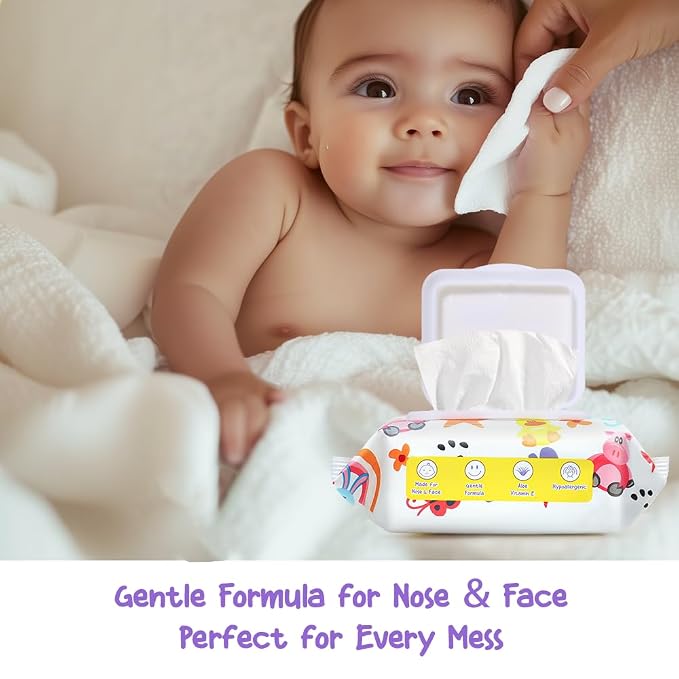 HAPPY BUM - 180 Count Baby Wipes, 7.4 x 7.2 Inch, Moist and Refreshing - Image 3